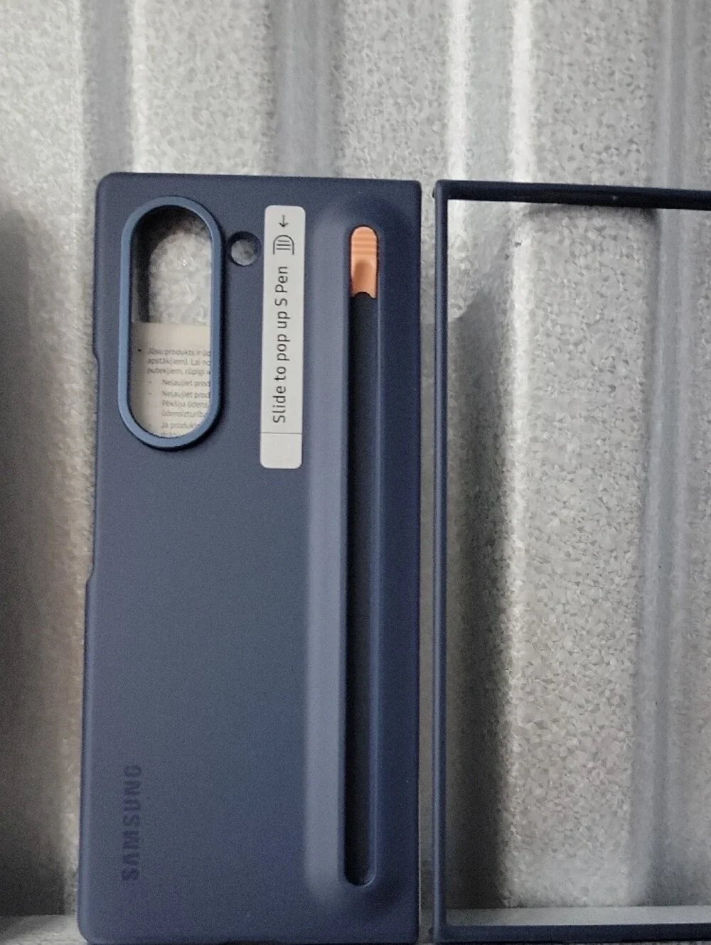 Samsung Original Z Fold6 S Pen Case in Navy Blue, Case